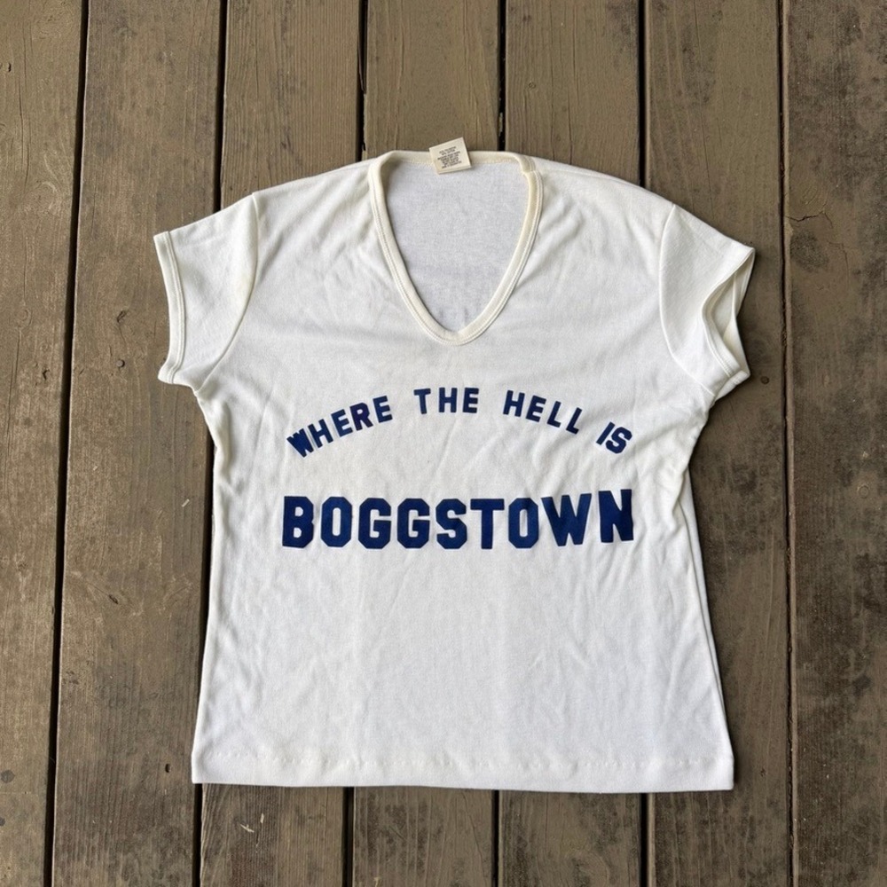 Vintage 70s Virginia Slims Boggstown Promo T-Shirt XXL
